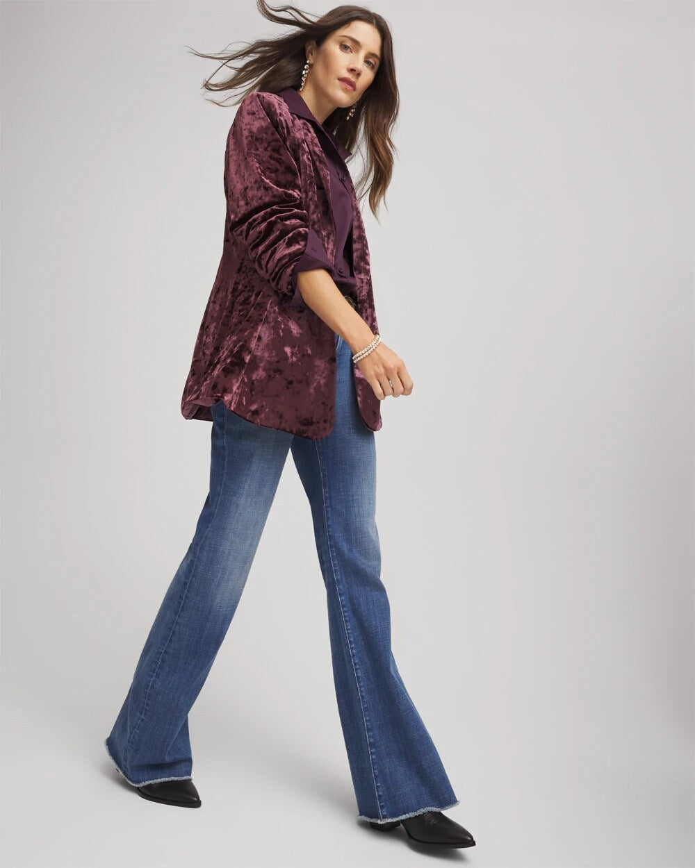 Chico's - Crushed Velvet Blazer