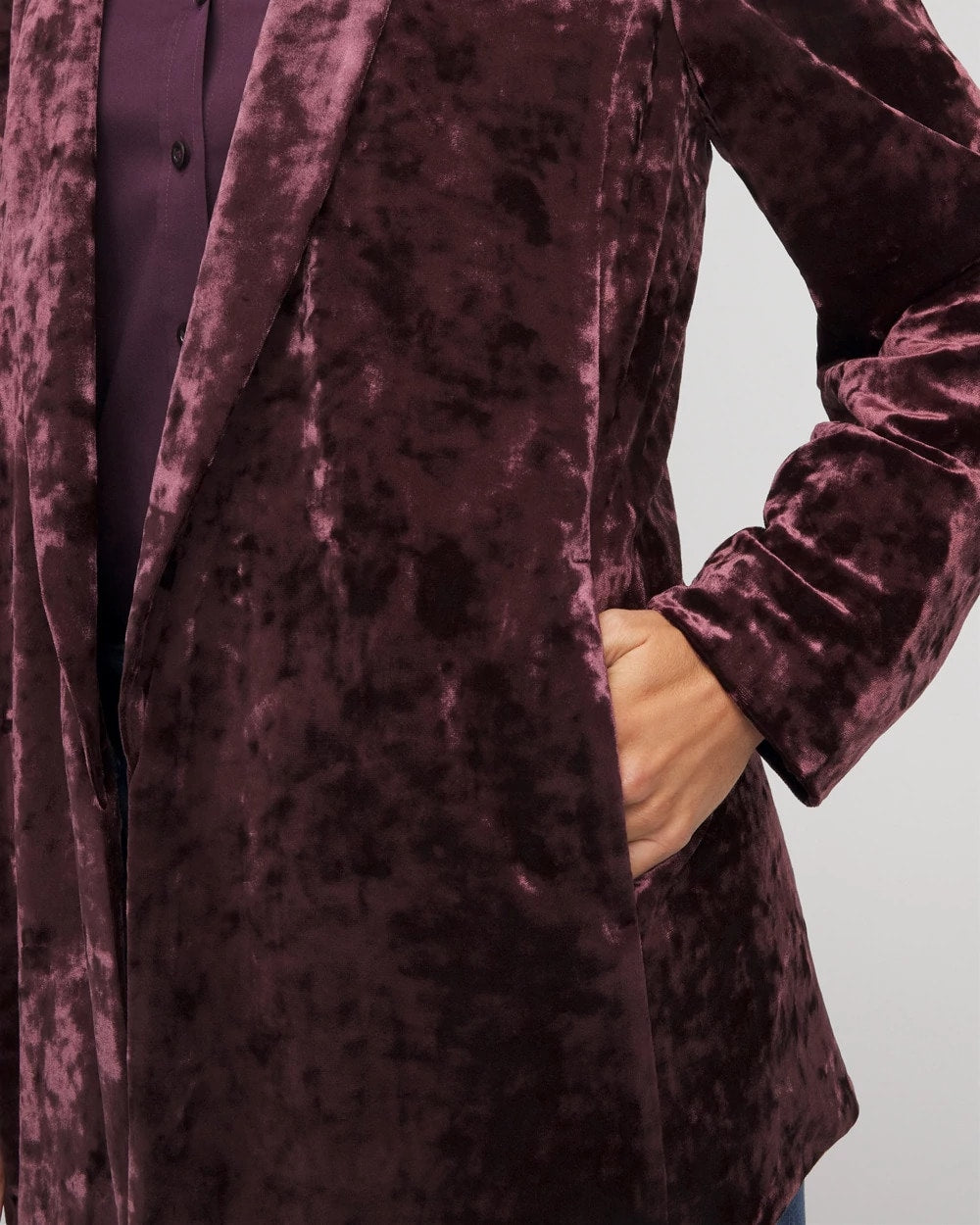 Chico's - Crushed Velvet Blazer