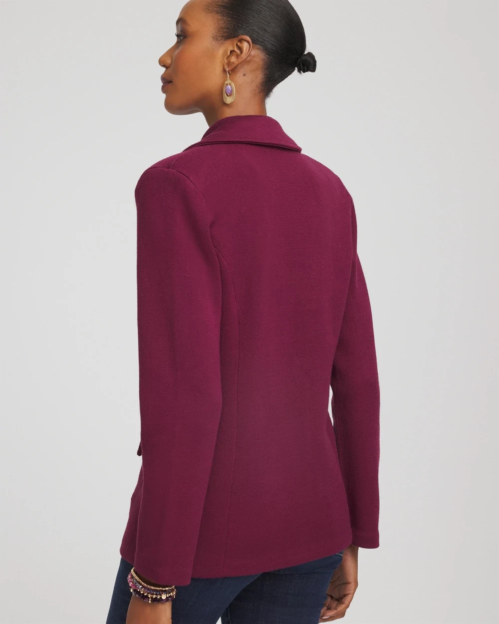 Chico's - Single-Breasted Sweater Blazer