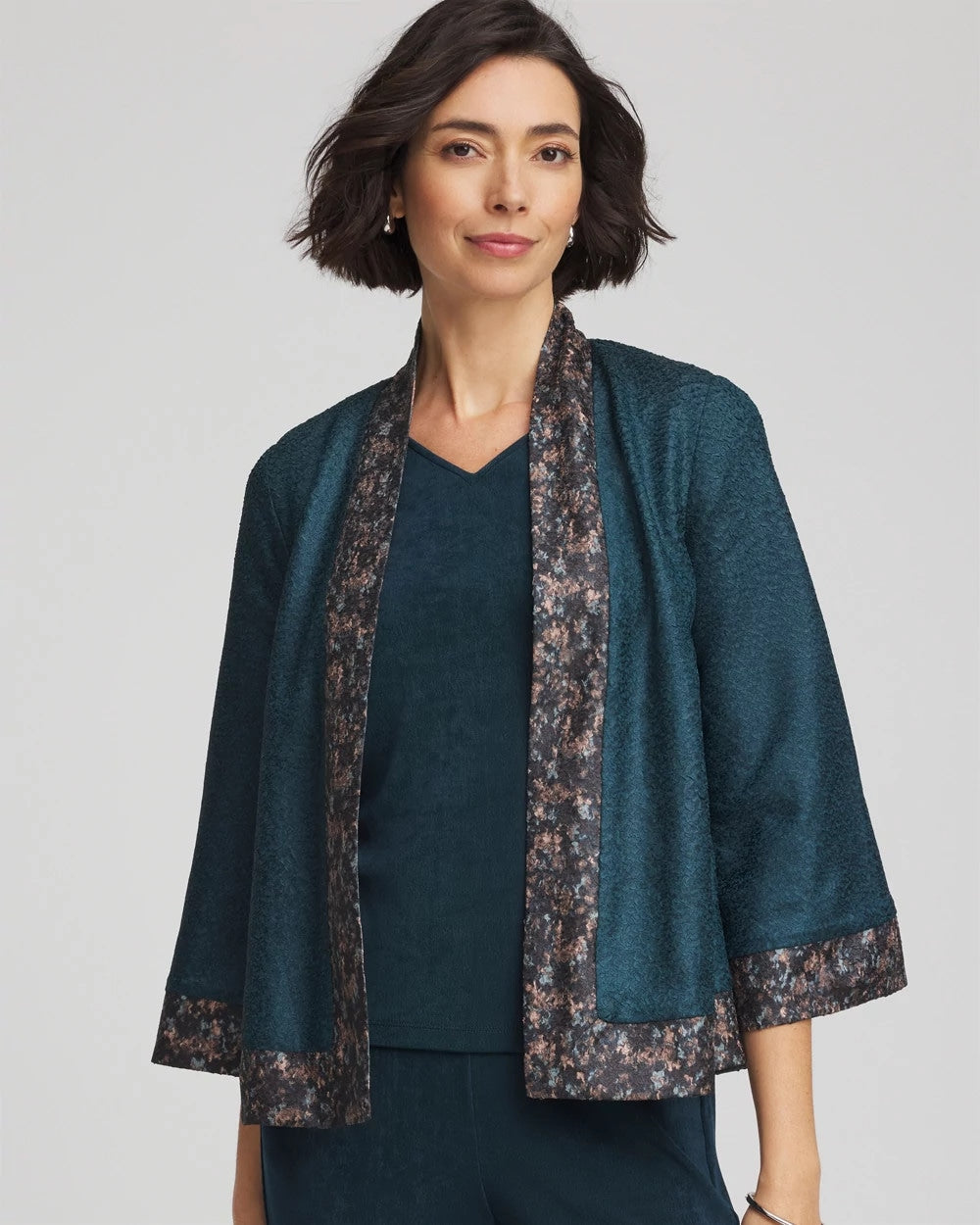 Chico's - Travelers™ Collection Crystal Crushed Reversible Jacket