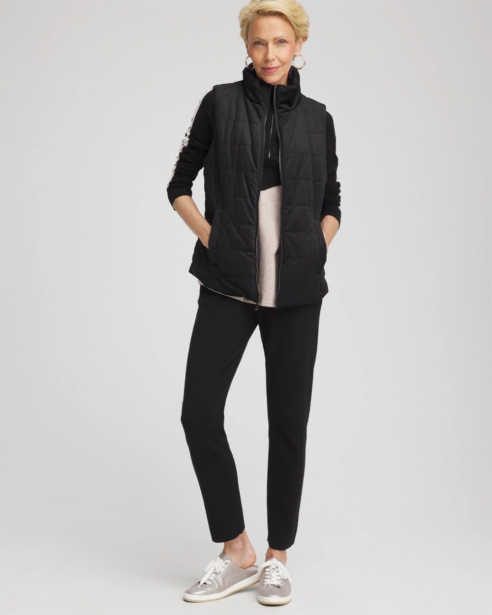 Chico's - Zenergy® Reversible Velvet Puffer Vest