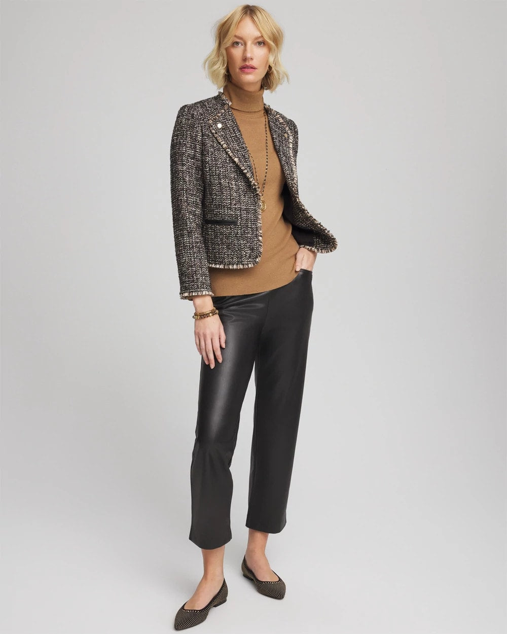 Chico's - Tweed Mix Moto Jacket