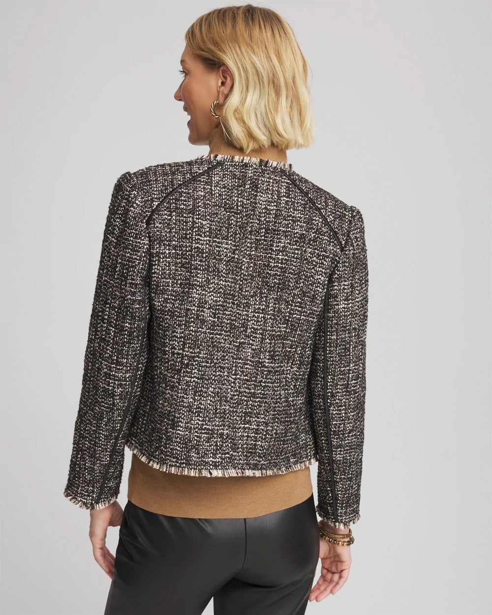Chico's - Tweed Mix Moto Jacket