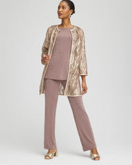 Chico's - Travelers™ Collection Champagne Sequins Jacket