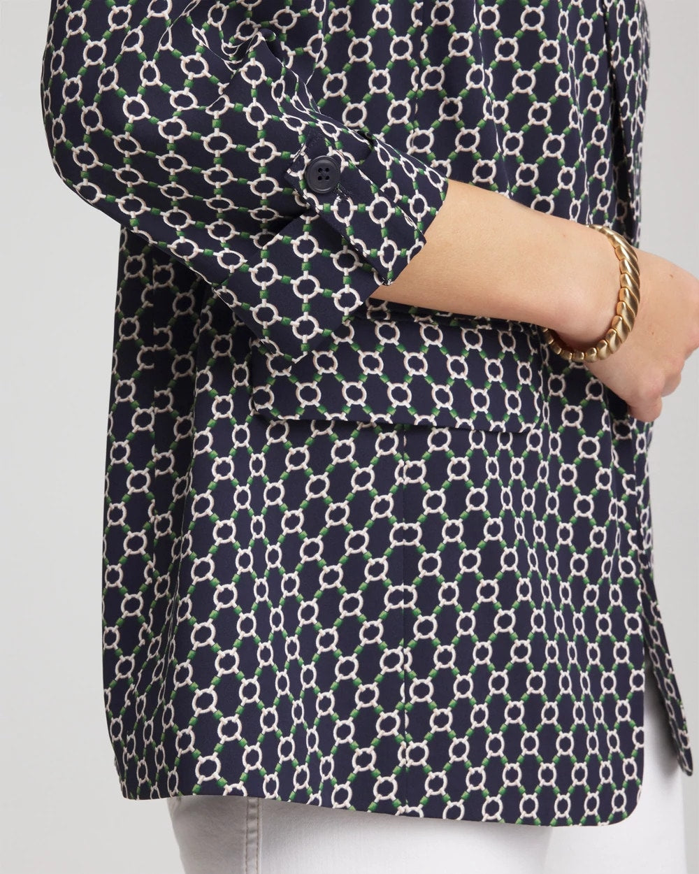 Chico's - Printed Soft Crepe Blazer