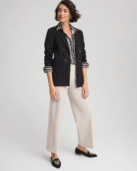 Chico's - Ponte Double-Breasted Knit Blazer