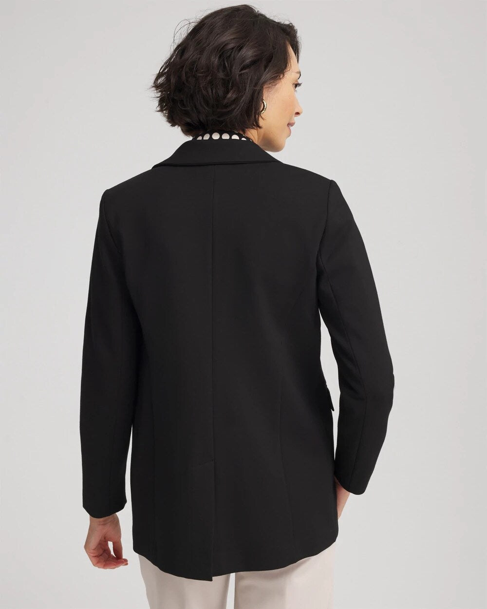 Chico's - Ponte Double-Breasted Knit Blazer