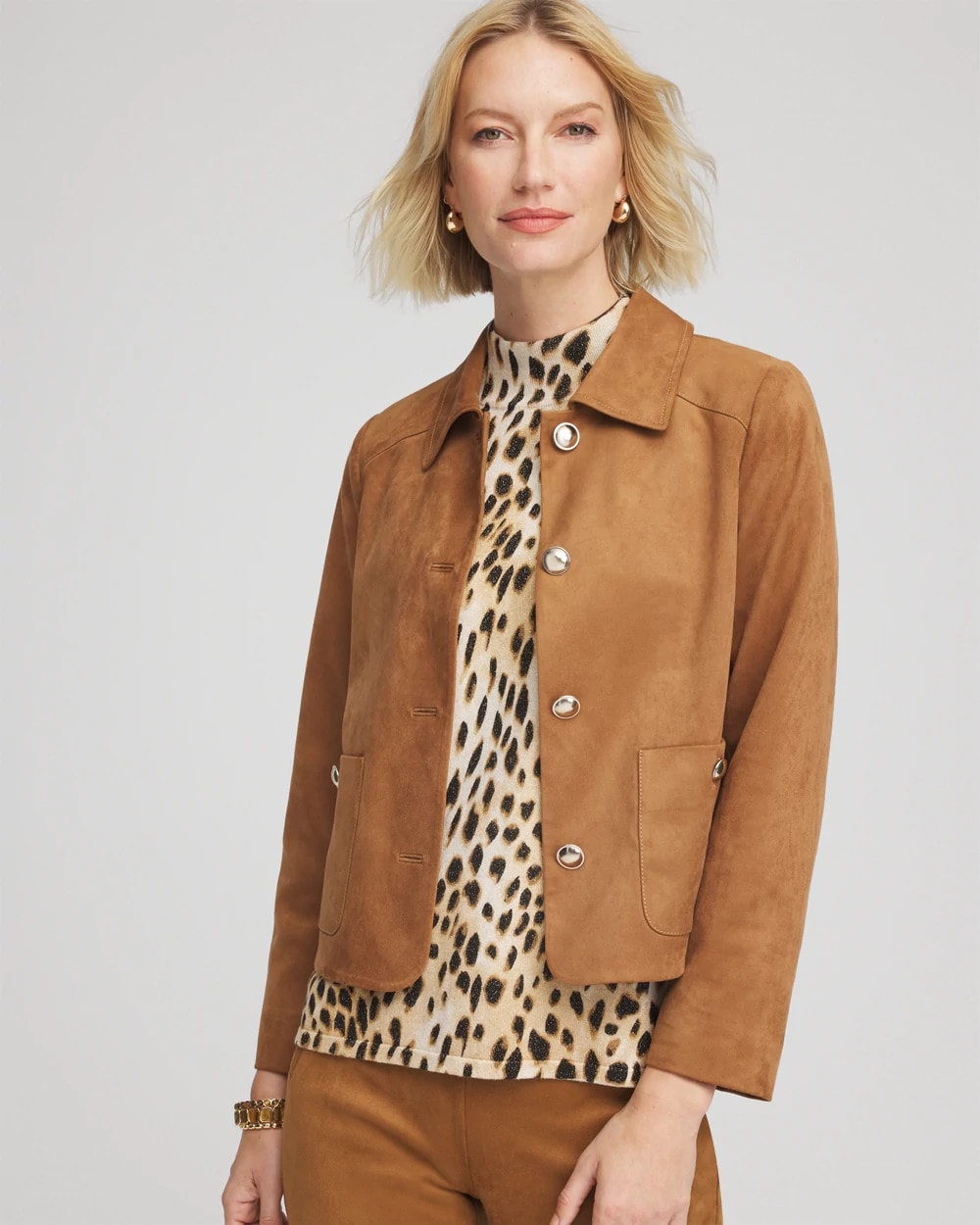 Chico's - Suede Cropped Jacket