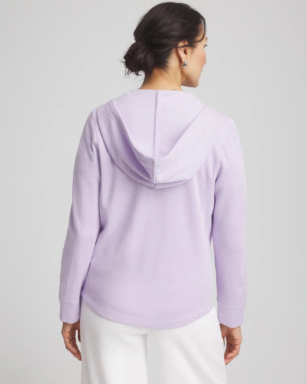 Chico's - Zenergy® Beach Slub Zip-Front Hoodie