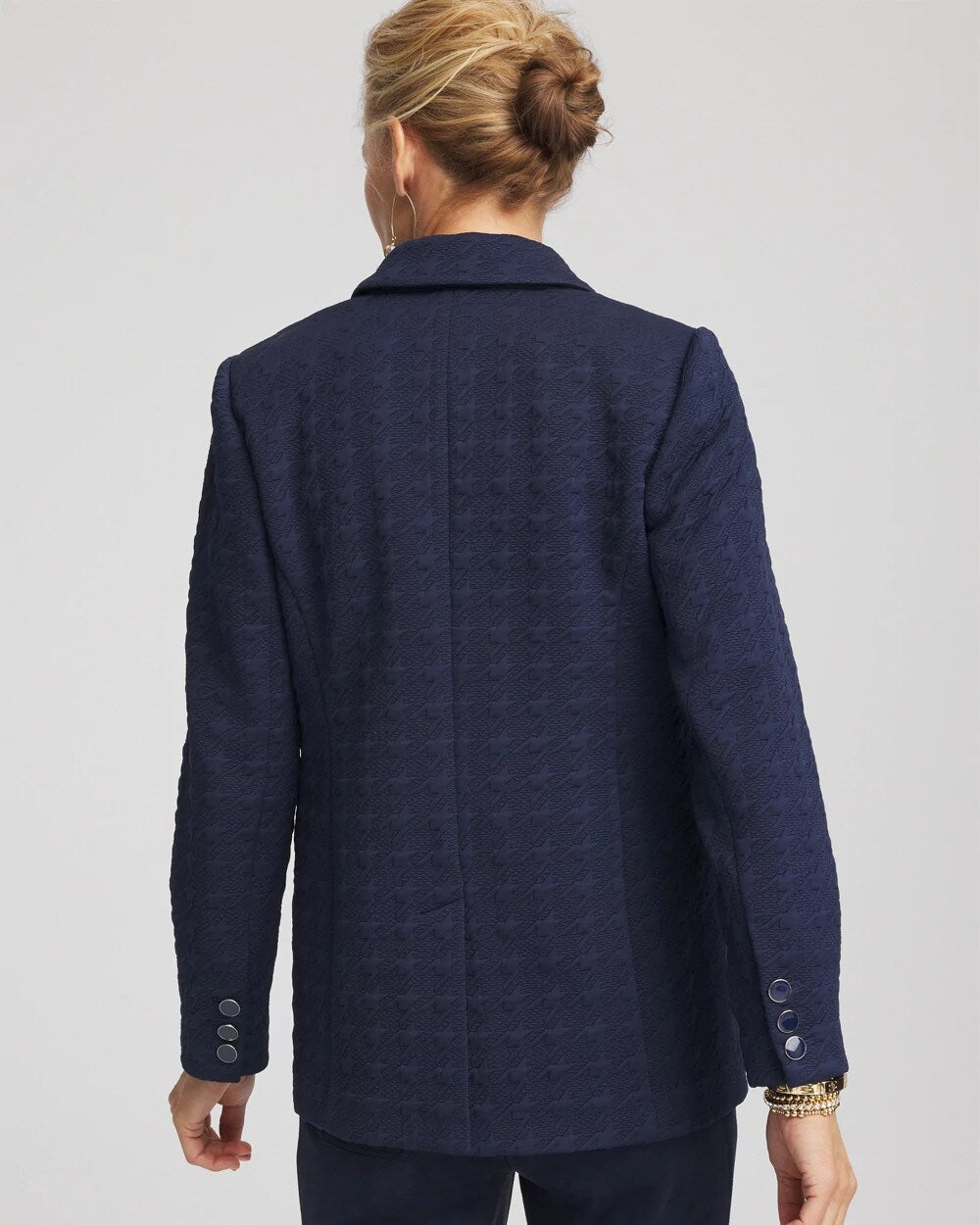 Chico's - Textured Single-Breasted Knit Blazer