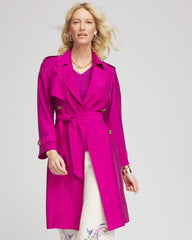 Chico's - Double-Breasted Trench Coat