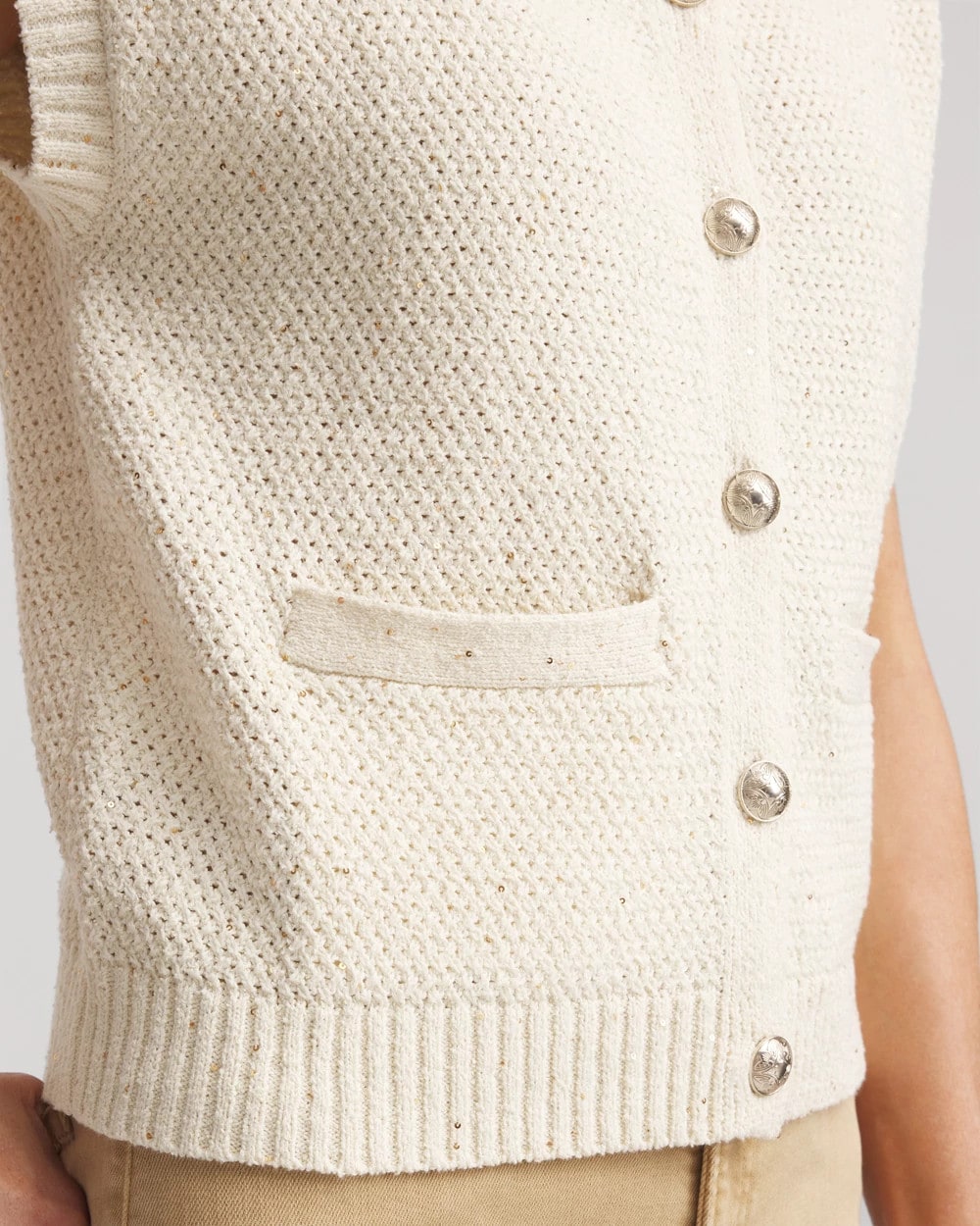 Chico's - Button-Up Sweater Vest