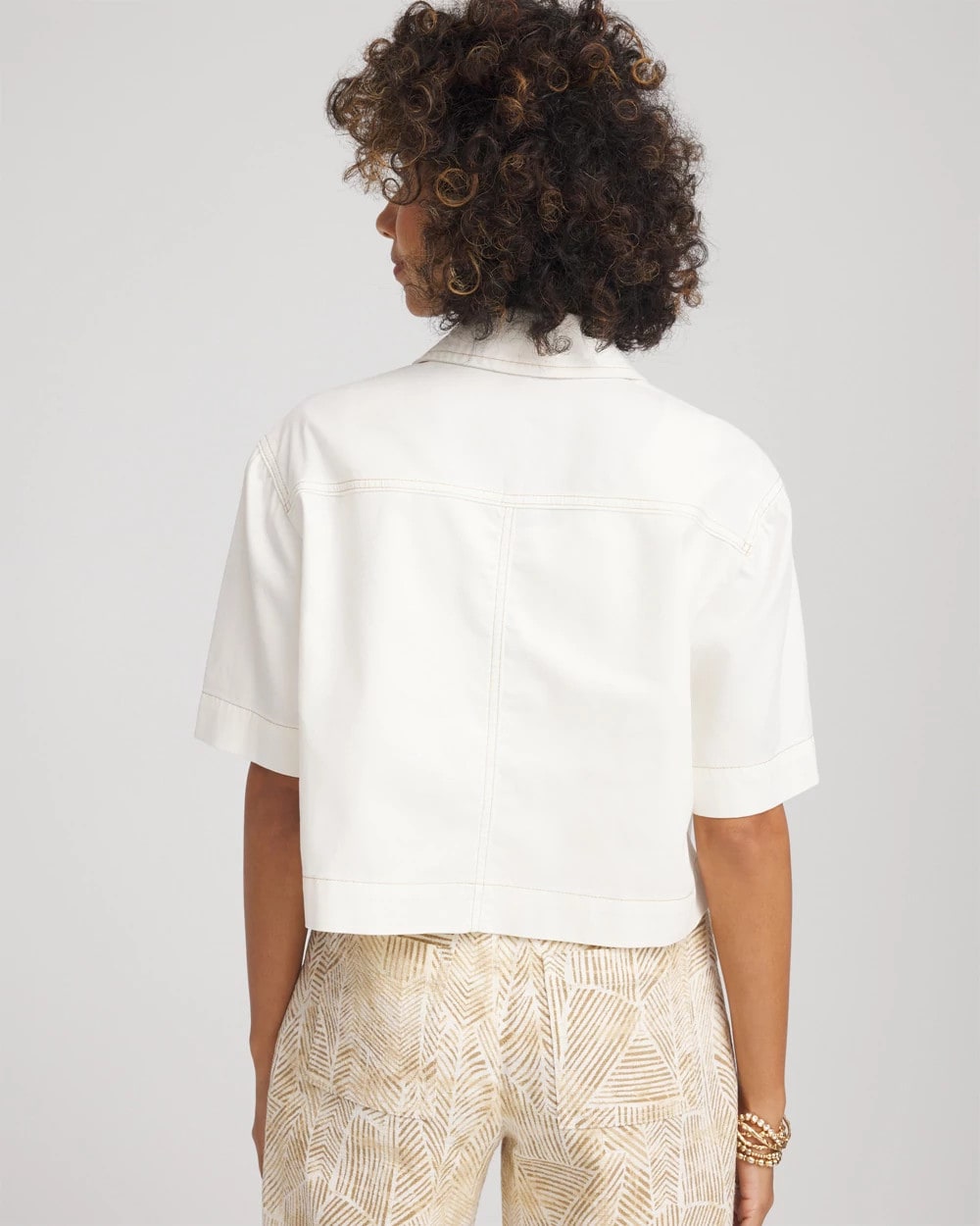 Chico's - Soft-Stretch Short Cotton Shacket