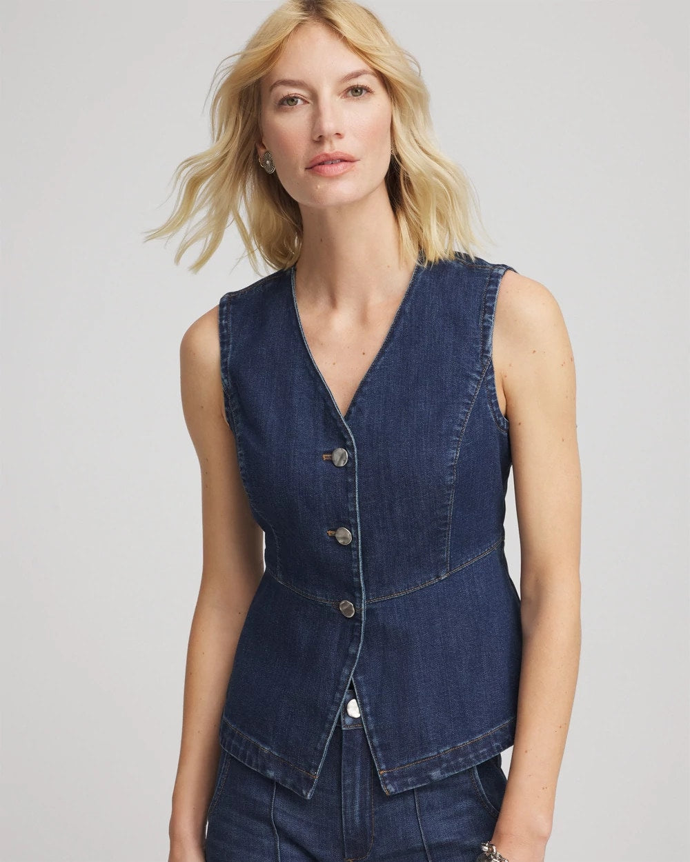 Chico's - Sleeveless Denim Vest