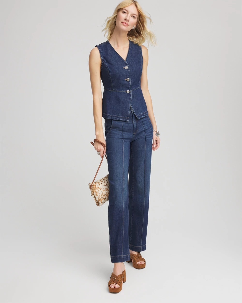 Chico's - Sleeveless Denim Vest