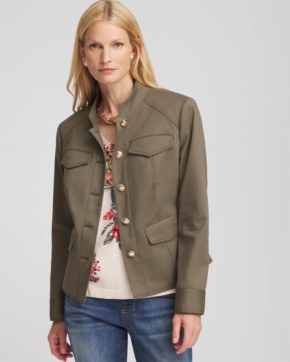 Chico's - Peplum Field Jacket
