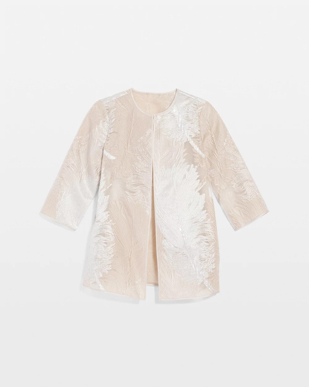 Chico's - Travelers™ Collection Metallic 3/4 Sleeve Jacket