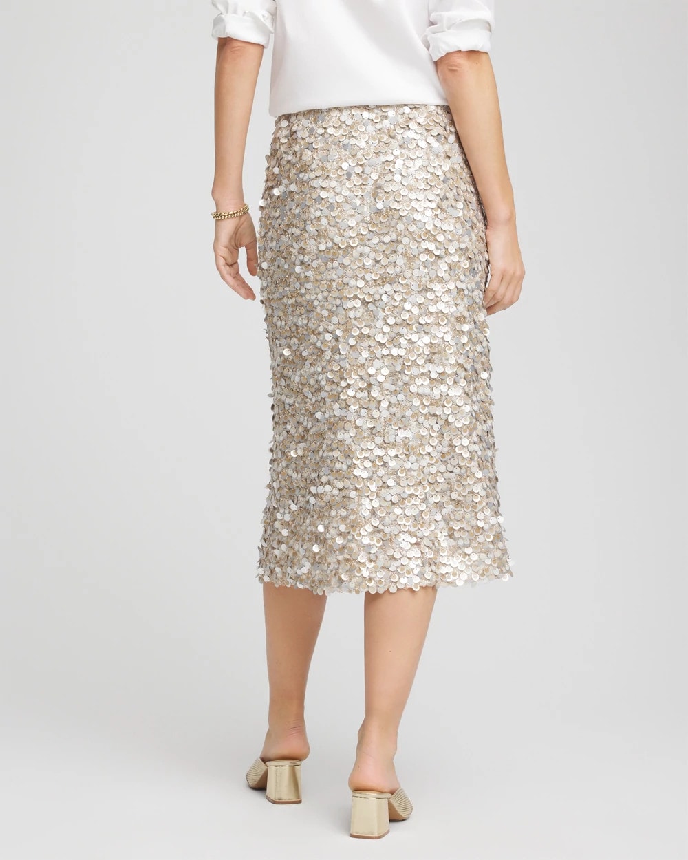 Chico's - Sequins Party Pencil Skirt