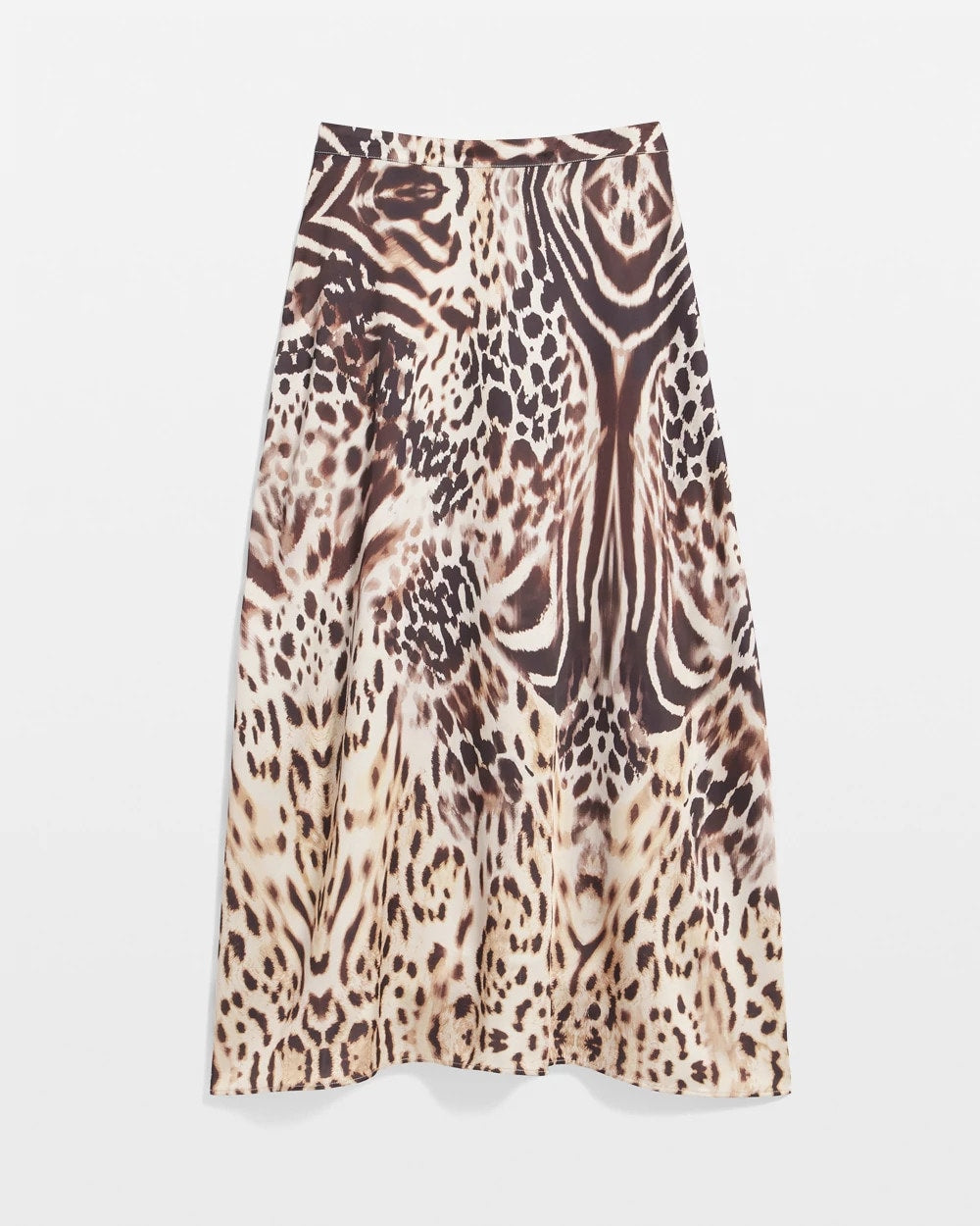 Chico's - Animal Bengal Marks Faux Satin Skirt