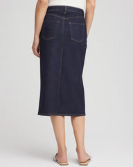 Chico's - High-Rise Straight Stretch-Denim Skirt
