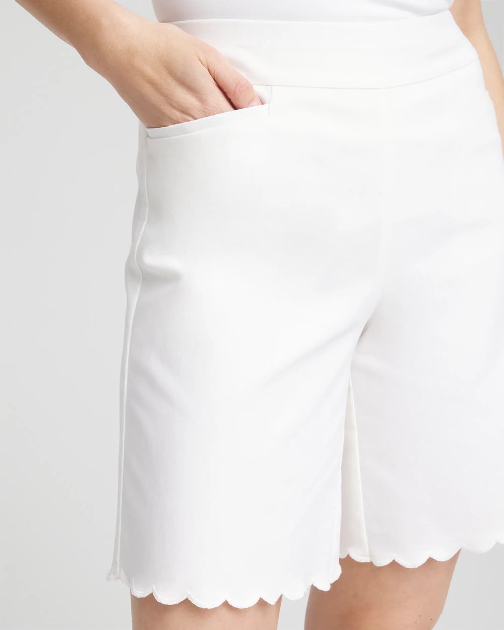 Chico's - Brigitte™ Pull-On Scallop-Hem Shorts