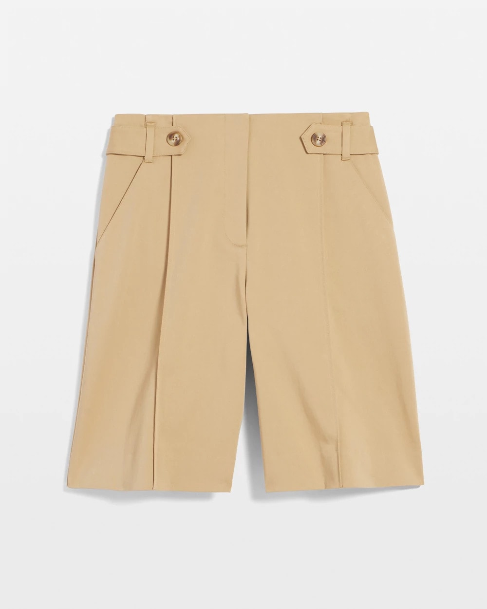 Chico's - Sateen Tab-Front A-line Shorts