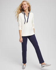 Chico's - Zenergy® Double-Knit Stripe Hood Tunic
