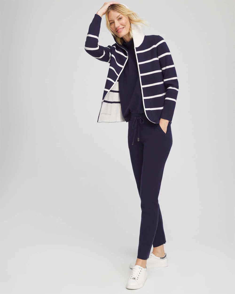 Chico's - Zenergy® Luxe Reversible Stripe Cardigan