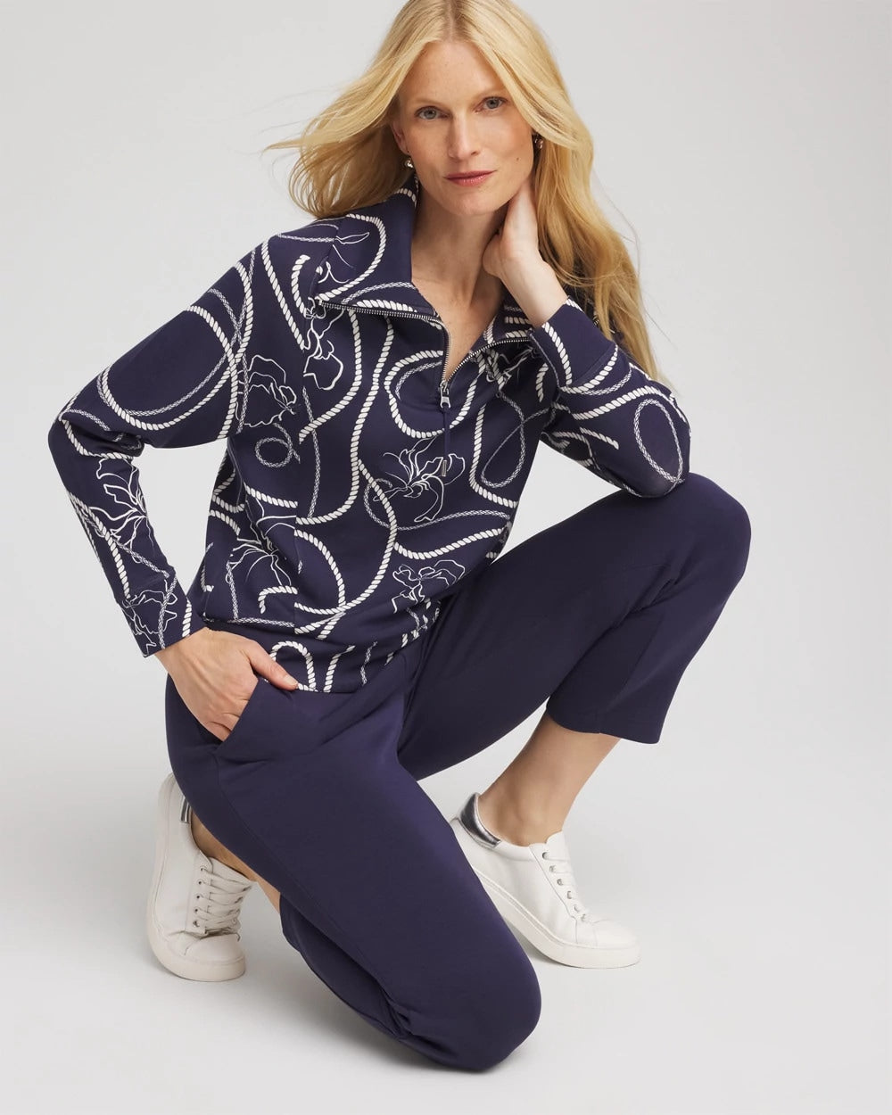 Chico's - Zenergy® Soft Melody Half-Zip Top