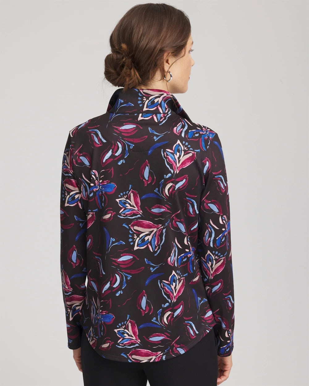 Chico's - Zenergy® UPF Floral Half-Zip Pullover Top