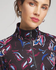 Chico's - Zenergy® UPF Floral Half-Zip Pullover Top