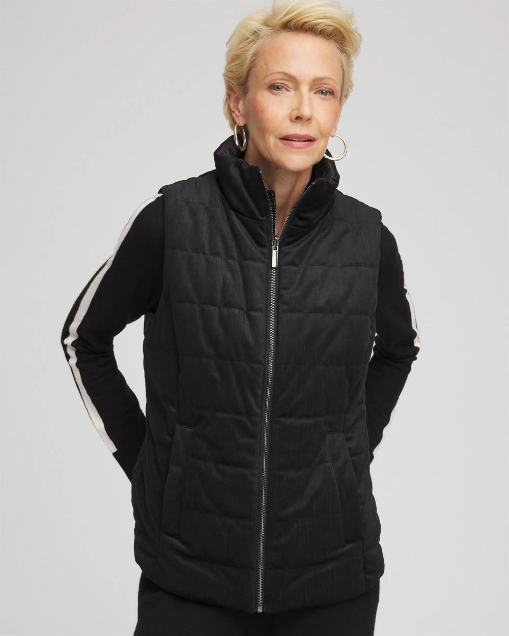 Chico's - Zenergy® Reversible Velvet Puffer Vest