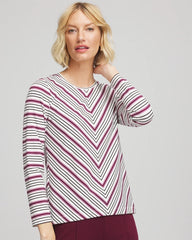 Chico's - Zenergy® Soft Brushed Striped Top