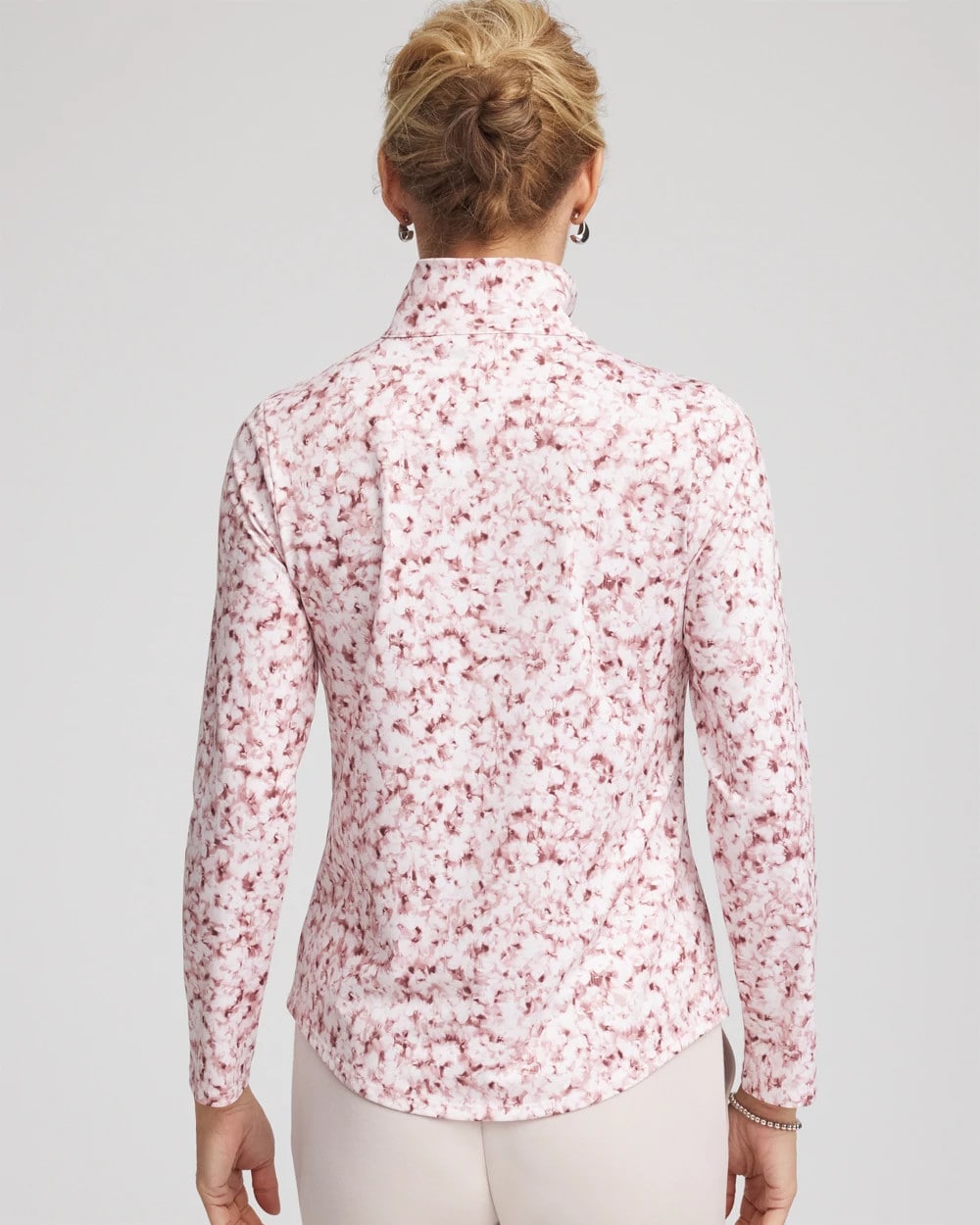 Chico's - Zenergy® UPF Printed Zip-Front Pullover