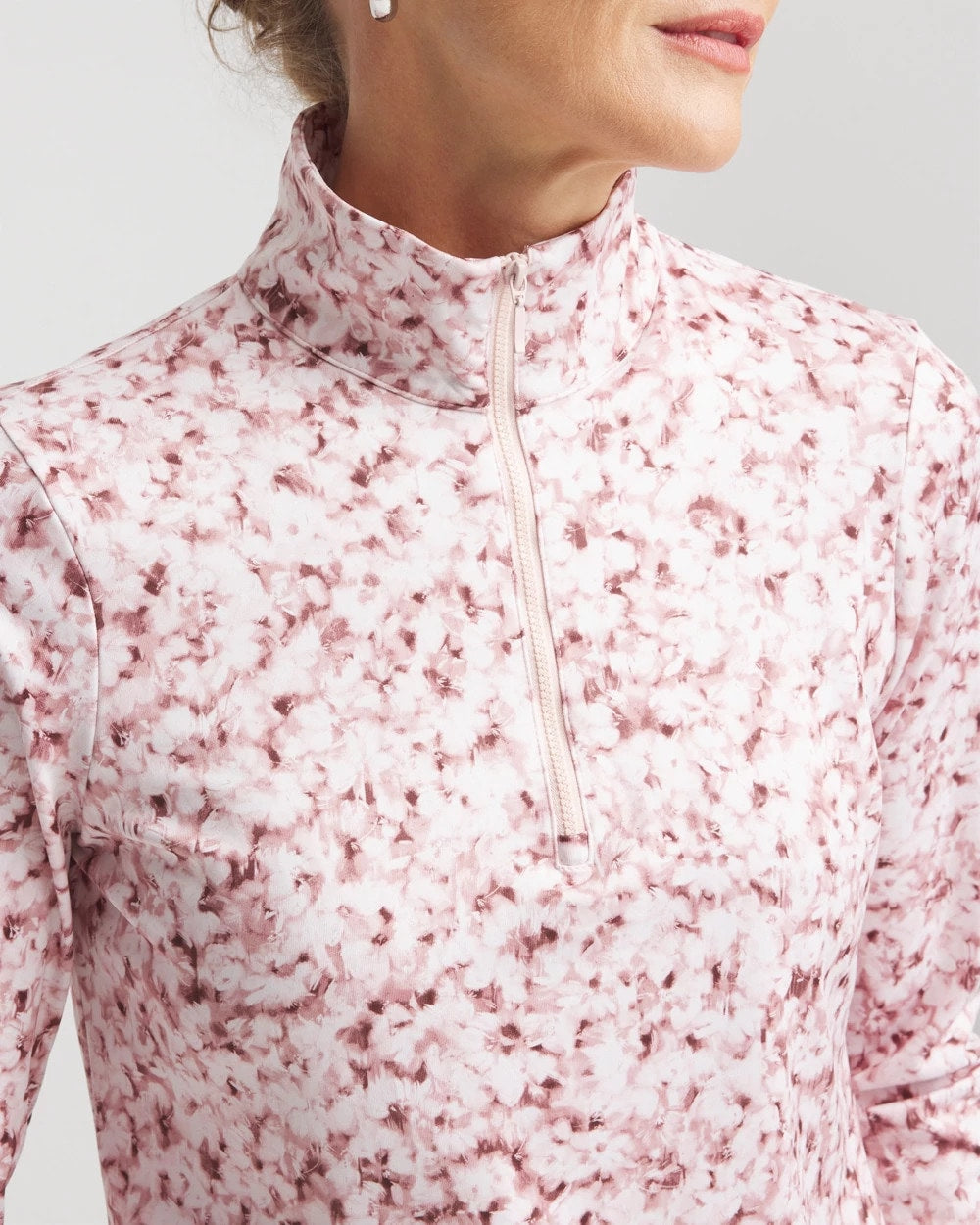Chico's - Zenergy® UPF Printed Zip-Front Pullover