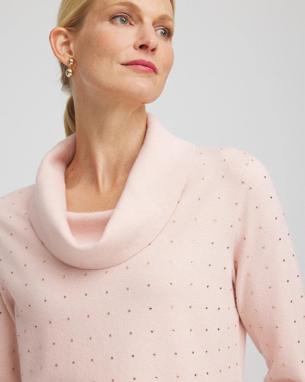 Chico's - Zenergy® Luxe Diamante Cowlneck Tunic