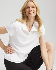Chico's - Zenergy® UPF Mockneck Short-Sleeve Top