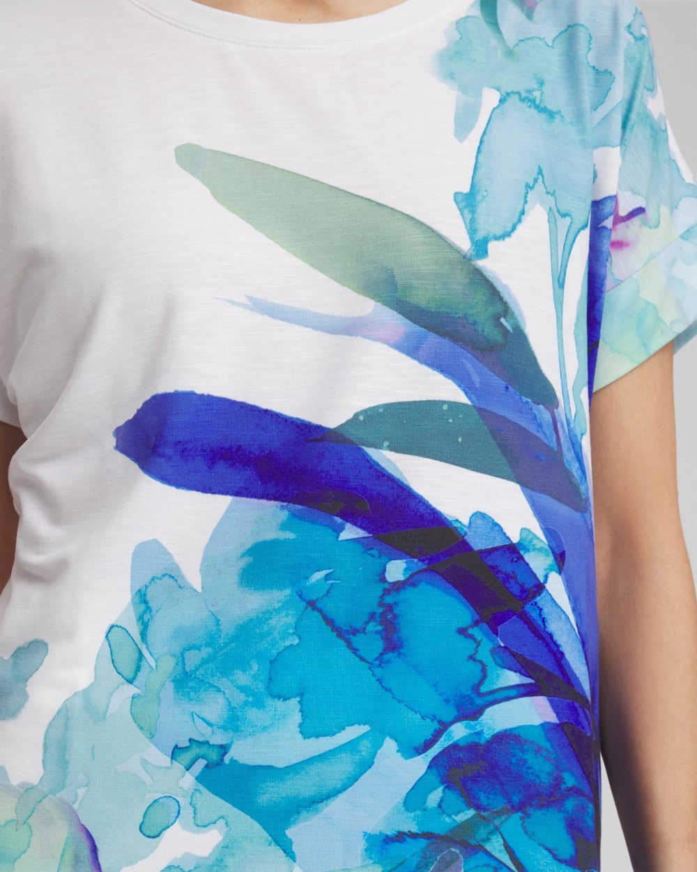 Chico's - Zenergy® Floral Scoop Neck Tee