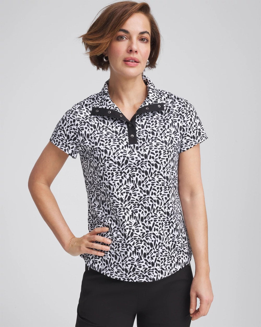 Chico's - Zenergy® UPF Mockneck Short-Sleeve Top