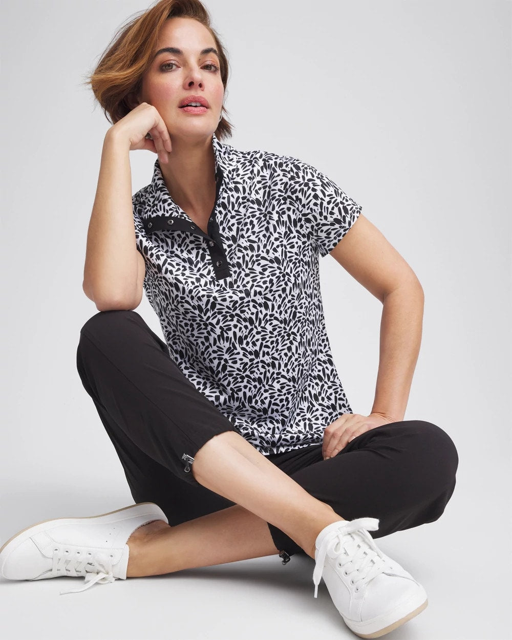 Chico's - Zenergy® UPF Mockneck Short-Sleeve Top