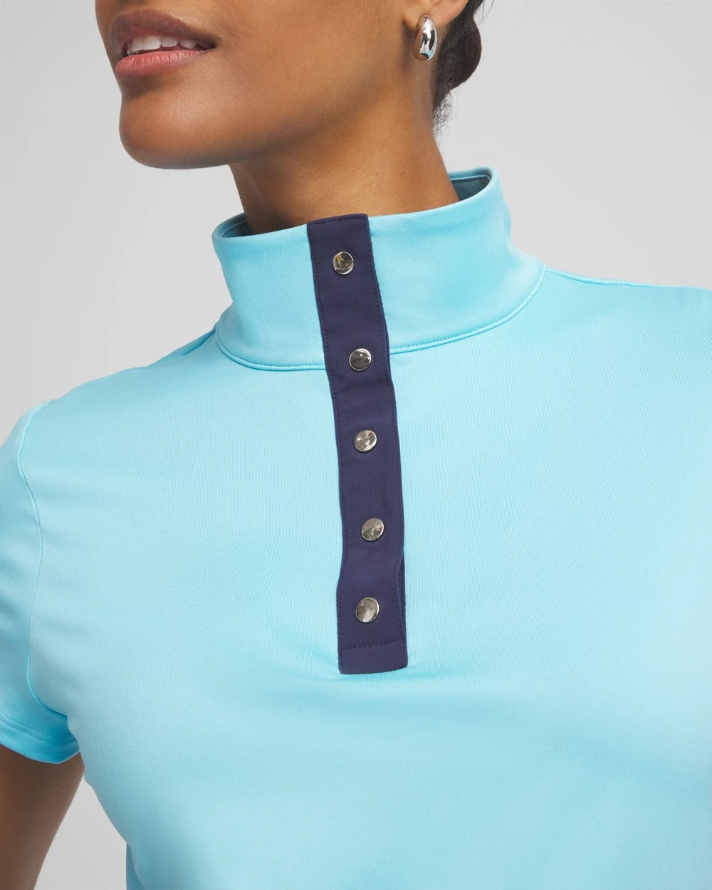 Chico's - Zenergy® UPF Mockneck Short-Sleeve Top