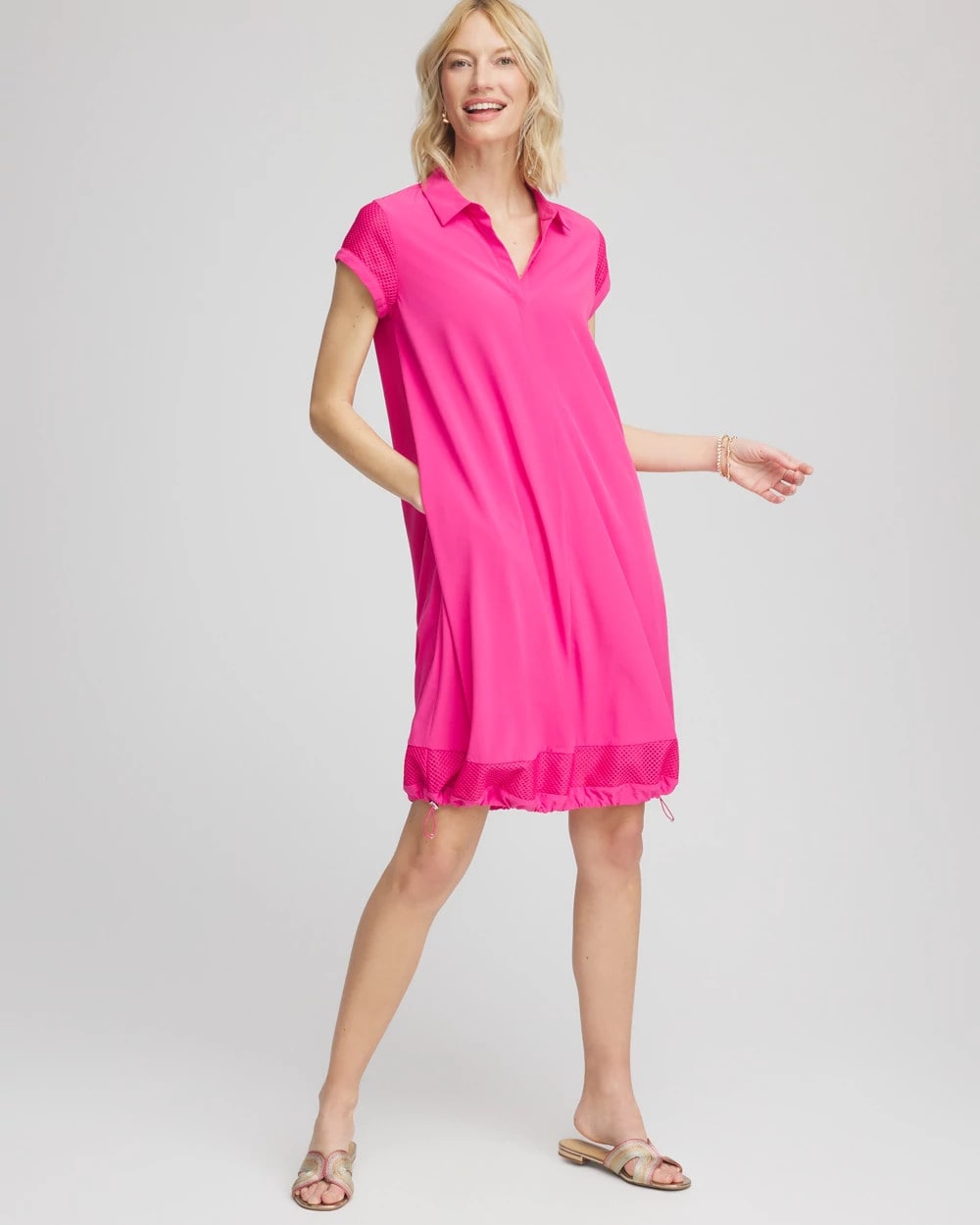 Chico's - Zenergy® UPF Mesh-Trim Bungee Dress