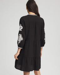 Chico's - Woven Embroidered Swim Cover-Up