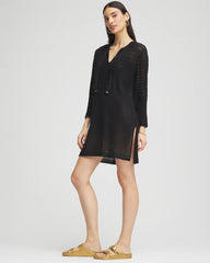 Chico's - Chico's Tie-Front Beach Swimsuit Cover-Up