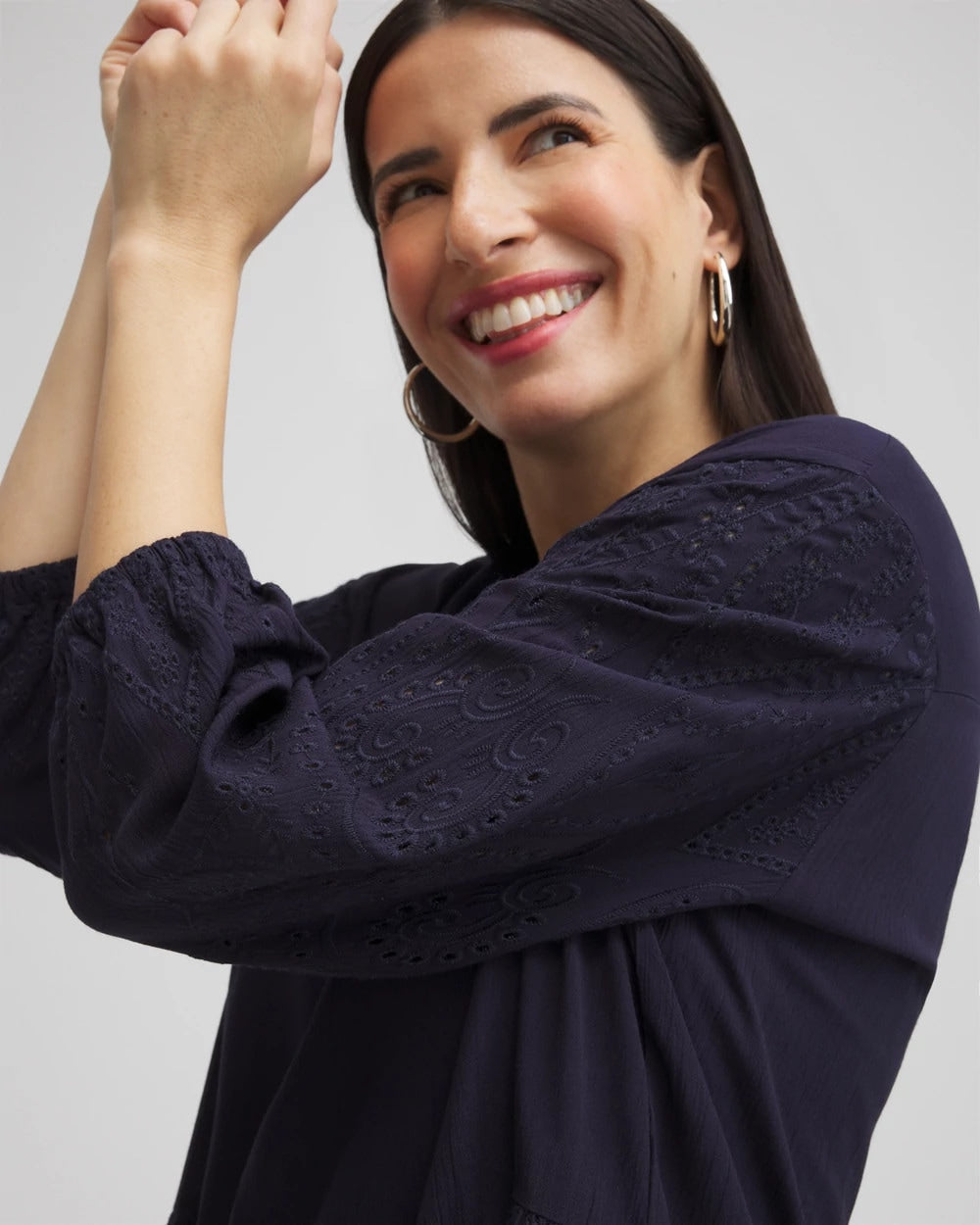 Chico's - Embroidered Eyelet Coverup
