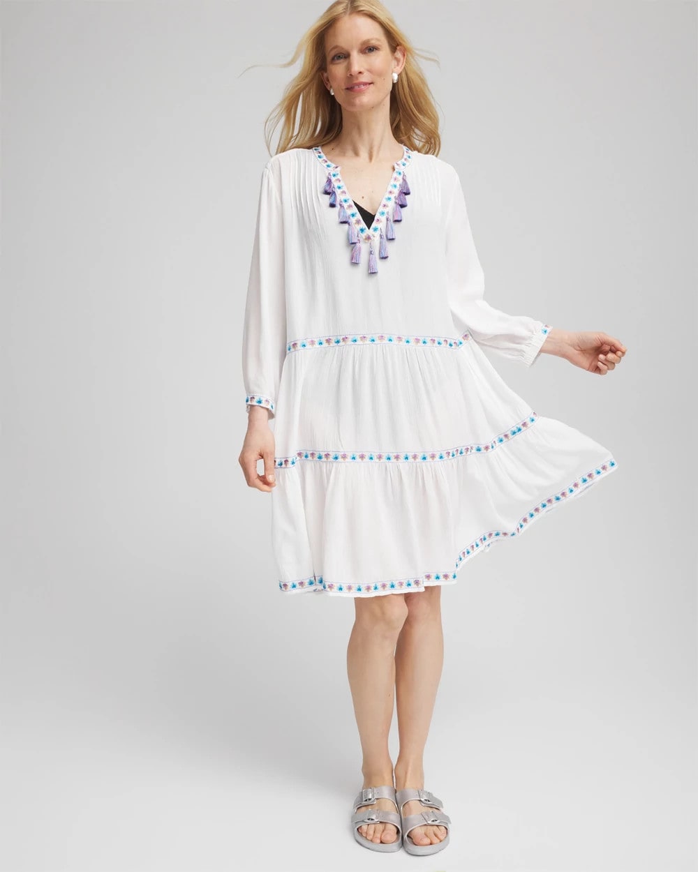 Chico's - Chico's Beach Swimsuit Cover-Up Dress
