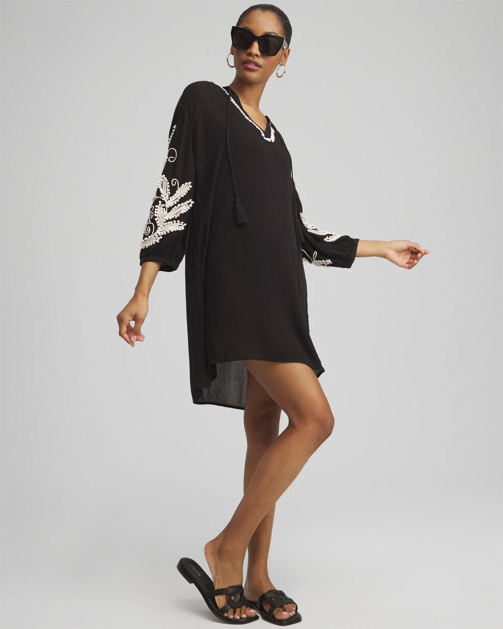 Chico's - Embroidered Coverup Dress