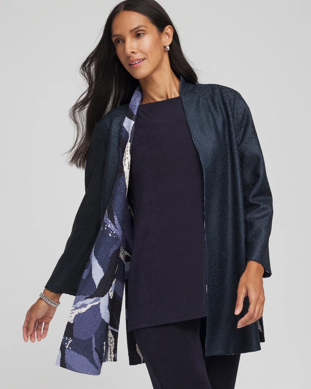 Chico's - Travelers™ Wave Reversible Crushed Jacket