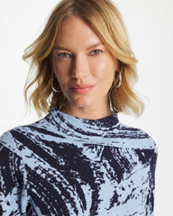 Chico's - Zenergy® Luxe Sketch Funnelneck Top