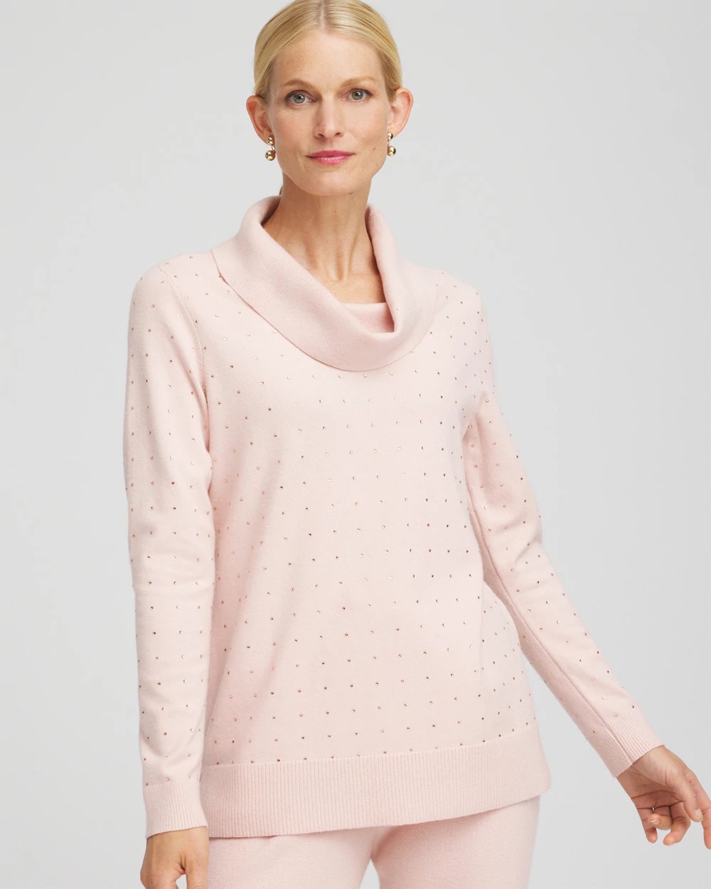 Chico's - Zenergy® Luxe Diamante Cowlneck Tunic